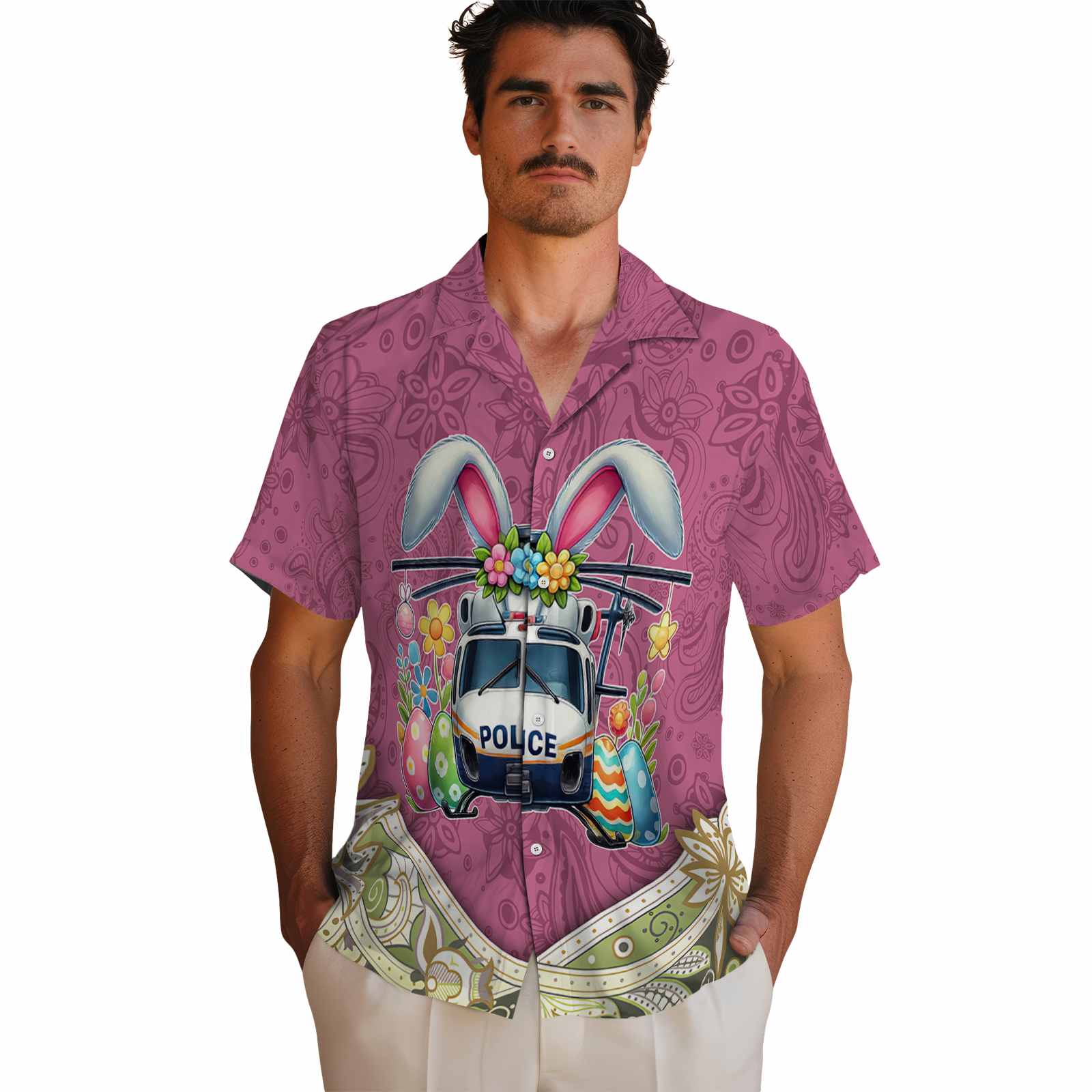 easter-bunny-police-hawaiian-shirt-fashion-forward