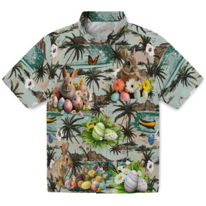 Easter Bunny Scenic Hawaiian Shirt